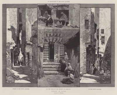 Scenes in Cairo by Charles Auguste Loye